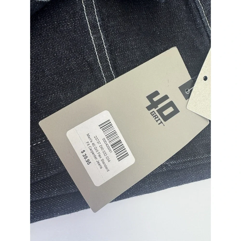 Duluth Trading Mens 40 Grit Flex Relaxed Fit Jeans Blue denim Size 32x34 NWT